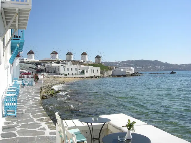 Beautiful beaches in Mykonos, Greece