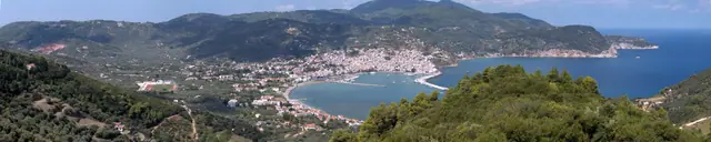 Beautiful beaches in Skopelos, Greece