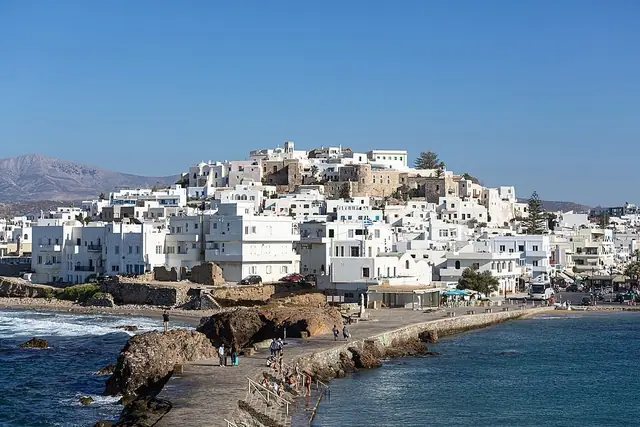 Beautiful beaches in Naxos, Greece
