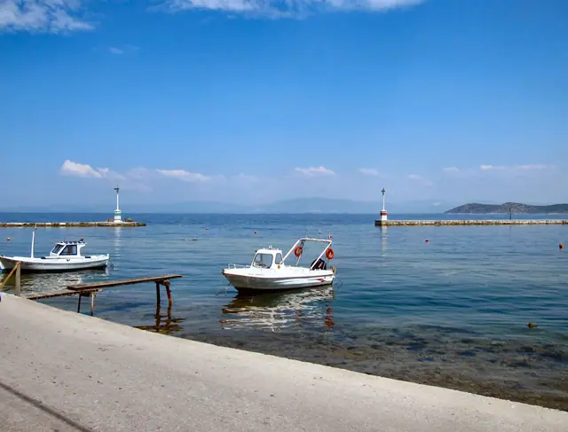 Beautiful beaches in Thassos, Greece