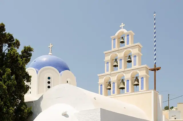 Beautiful beaches in Santorini, Greece