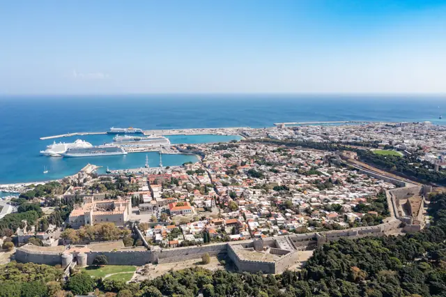 Beautiful beaches in Rhodes, Greece