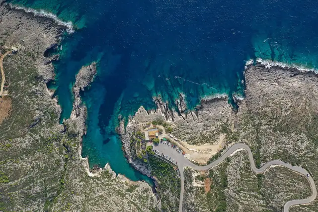 Porto Limnionas beach in Zakynthos with moderate water conditions
